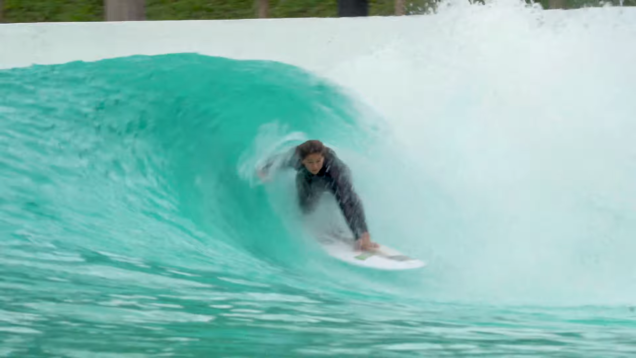 Pro women surf session at Wavegarden s Demo Center in Spain