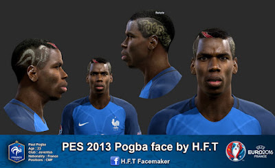 PES 2013 Pogba face by H.F.T