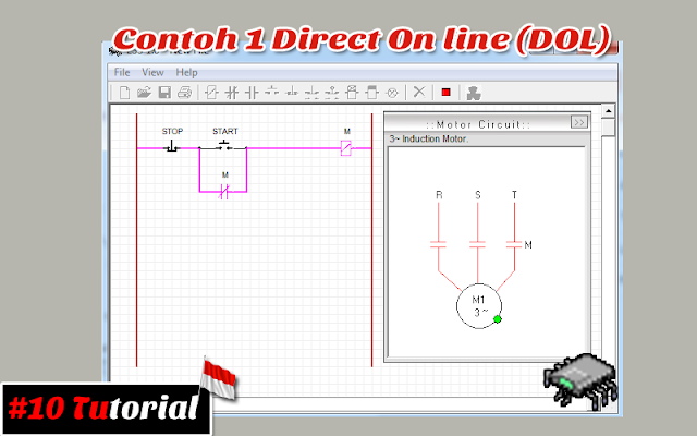 Contoh 1 Direct On line (DOL) | Tutorial bahasa Indonesia #10