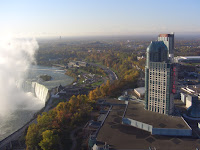 Vue de Casino Fallsview depuis  la tour Skylon