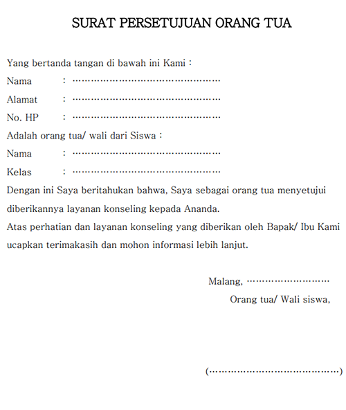 Contoh Surat Pernyataan Orang Tua Untuk Beasiswa - Contoh 36