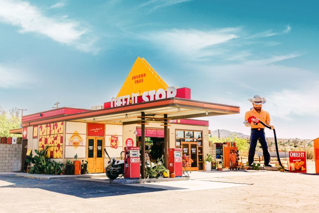 Cheez-It Stop fill station in Joshua Tree, CA.