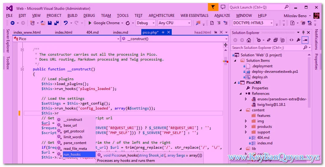 Download PHP Tools for Visual Studio Full Key, Công cụ hỗ trợ lập trình PHP cho Visual Studio 2017