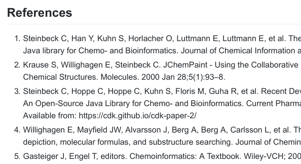 Chem Bla Ics Replacing Bibtex With Citation Js