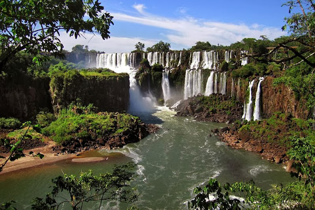 Iguazu falls, nature, waterfall, background images, desktop wallpaper, 