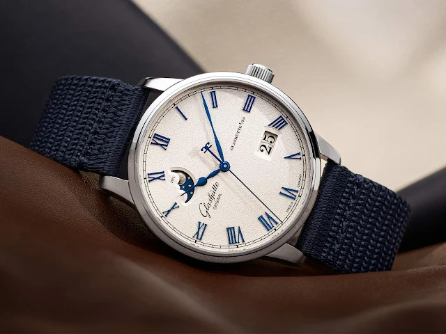 Glashütte Original Senator Excellence Panorama Date Moon Phase frosted silver 1-36-24-05-02