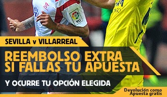 betfair reembolso 25 euros Europa League Sevilla vs Villareal 19 marzo
