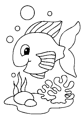 Fish Coloring on Free Animal Printable Fish Coloring Books