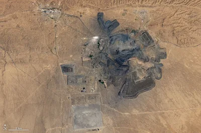 Satellite image of Muruntau gold mine