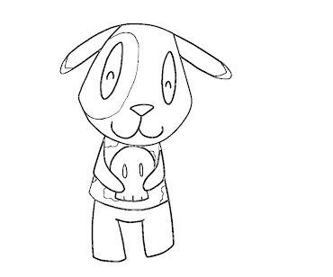 #6 Animal Crossing Coloring Page