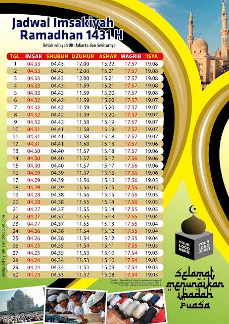 Jadwal Puasa dan Imsakiyah