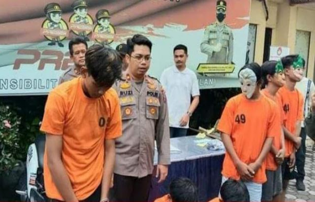 Gerombolan Geng Motor Ditangkap Saat Beraksi di Pulo Brayan Medan