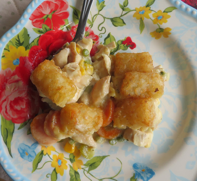 Tater Tot Chicken Pot Pie