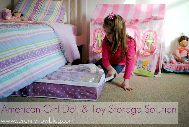 American Girl Doll and Toy Storage Ideas, from Serenity Now