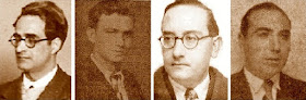 Los ajedrecistas Sunyer, A. Grau, Dr. Vallvé y Cunillera