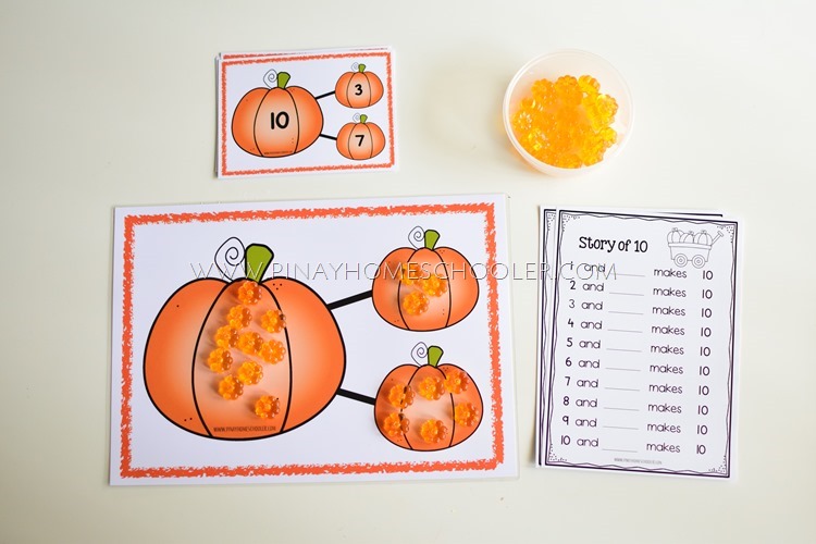 Pumpkin Themed Number Bonds