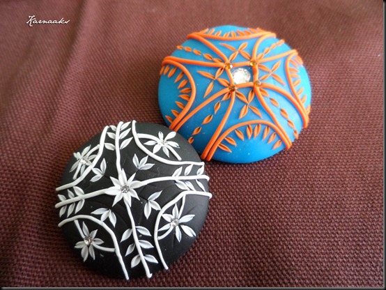 fimo  native brooch