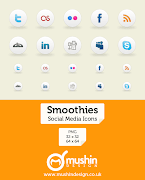 Smoothies Social Media Icons by martin870. Smoothies Social Media Icons