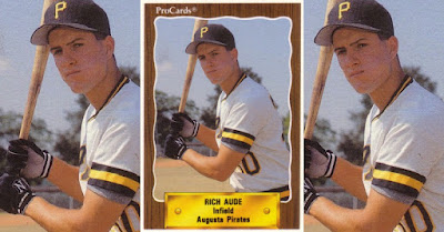 Rich Aude 1990 Augusta Pirates card