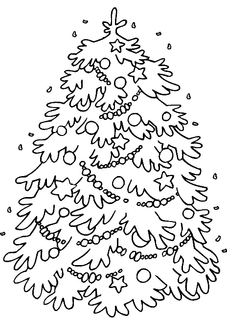 Free Coloring Pages: Christmas Tree Coloring Pages