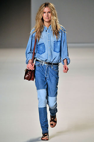 THE JEANS MODEL Hannah McGibbon for CHLO left and STELLA MCCARTNEY 