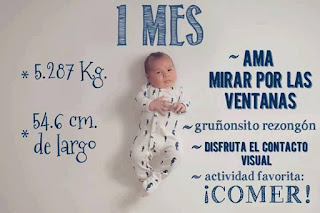 desarrollo del bebe - 1 mes