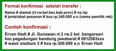 konfirmasi pemesanan herbal, konfirmasi pemesanan obat, konfirmasi pemesanan rahma herbal