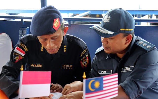 Kuatkan Pengawasan Selat Malaka, Bea Cukai Indonesia Bersama Kastam Diraja Malaysia Gelar Operasi Patkor Kastima Ke-26 Batam