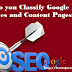 How do you Classify Google Rank Websites and Content Pages 2016