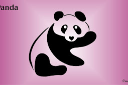 Gambar Kartun Panda Lucu Imut Pink