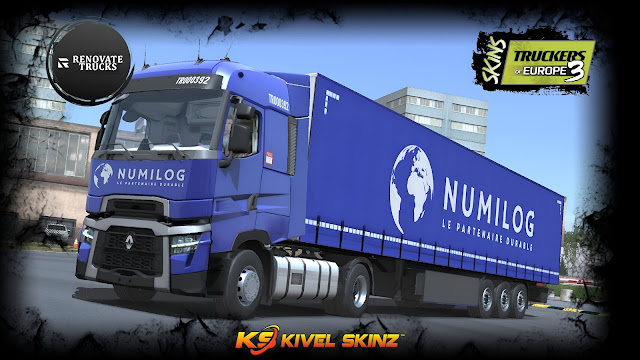 SKINS RENOVATE-R-RANGER 2021 - RENAULT RANGE T NUMILOG TRANSPORT