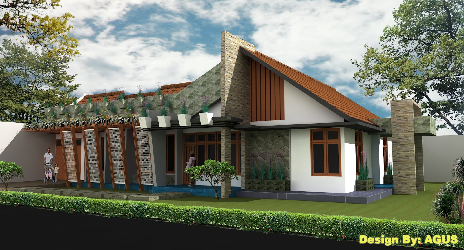 Desain Rumah Minimalis Tropis 