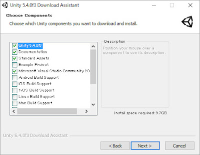 Unity 5.4.0f3 Download Assistant