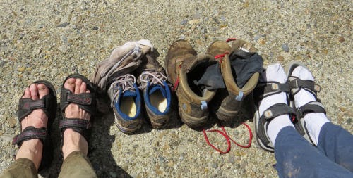 boots and sandals