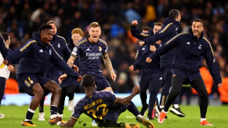 مباراة مثيرة في دوري أبطال أوروبا: احداث مباراة ريال مدريد و مانشستر سيتي في ملعب الاتحاد