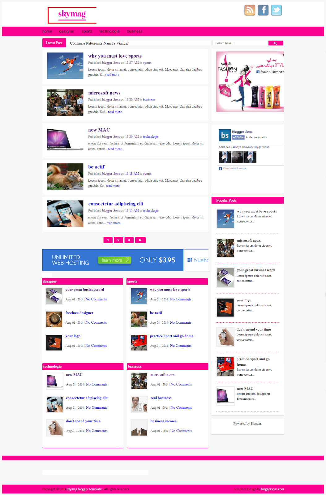 skymagnews free responsive blogger template