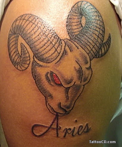 Aries Tattoo Designs The common aries tattoo designs is really a 