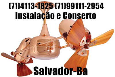 Instalação de ventilador de teto em Lauro de Freitas-BA-71-99111-2954 wahtsapp