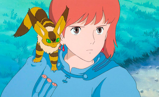 Imagen de la película de animación de Studio Ghibli dirigida por Hayao Miyazaki, Nausicaä del Valle del Viento