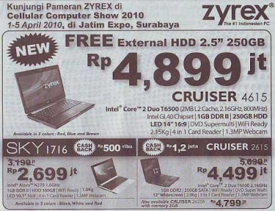 Laptop Zyrex Promo