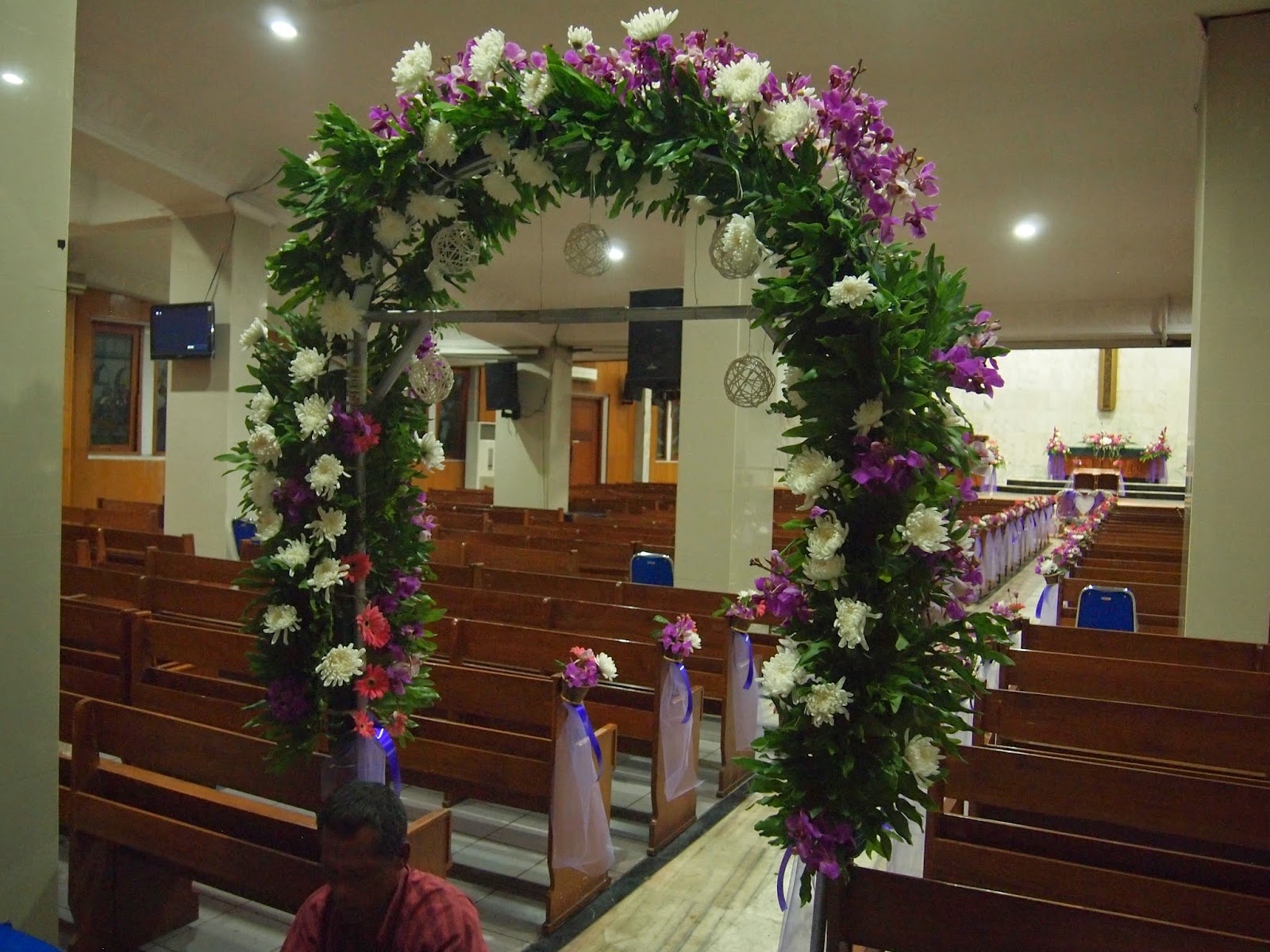 KEIKO FLORIST Dekorasi  Pemberkatan Pernikahan di Gereja  
