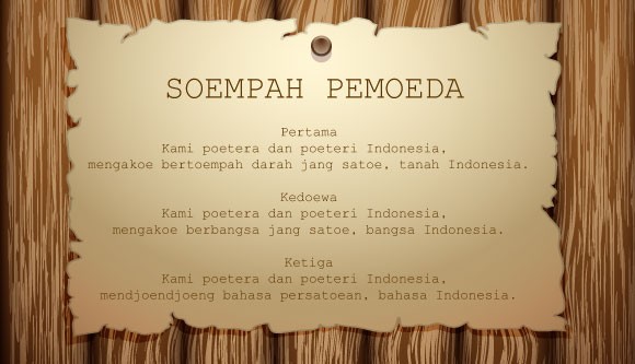 Isi Teks Sumpah Pemuda 28 Oktober 1928