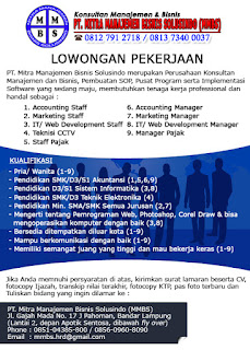 PT. MITRA MANAJEMEN BISNIS SOLUSINDO (MMBS)