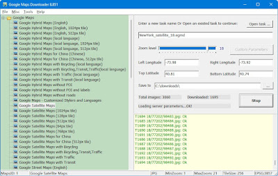 Captura de Google Maps Downloader v8