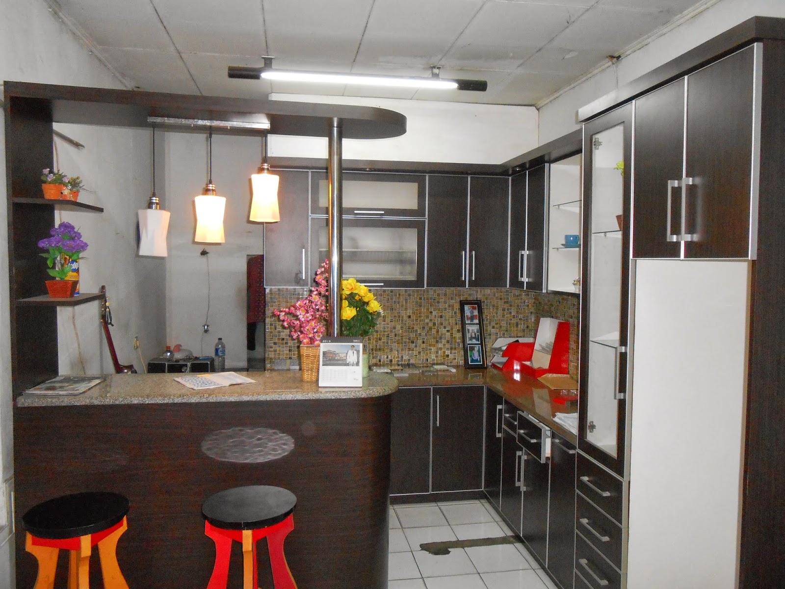Desain Meja Mini  Bar  Dapur  Leter L Gambar  Desain Rumah 