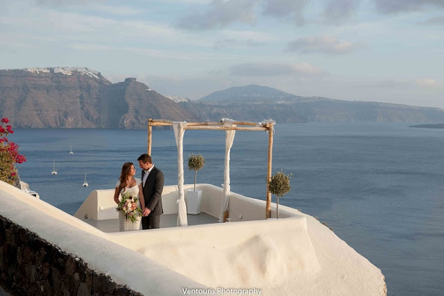 Wedding Inspiration- Oia, Santorini Greece wedding. Photo by Ventouris Photography