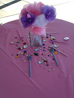 tissue paper flower centerpiece