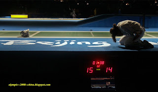 Women's Olympic Fencing,Tunisia's Azza Besbes 