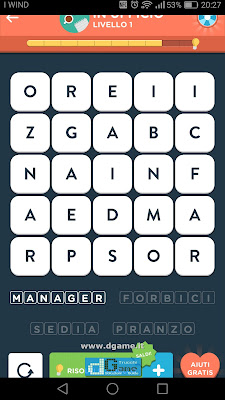 WordBrain 2 soluzioni: Categoria In Ufficio (5X5) Livello 1