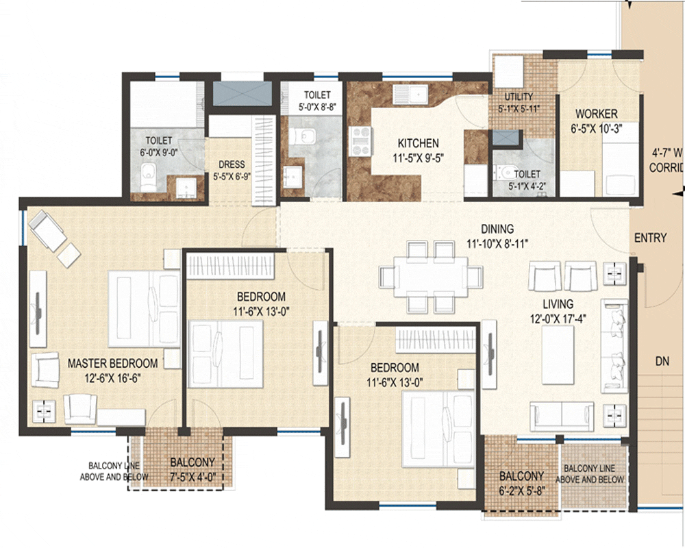 Foundation Dezin Decor Residential complex layout s 